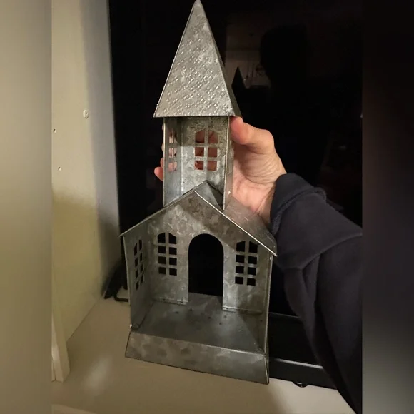 Pottery Barn Galvanized Metal stocking holder - Picture 2 of 5